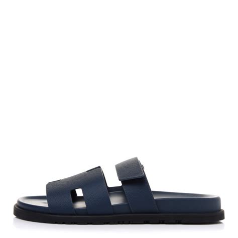 hermes epsom mens chypre sandals 43 bleu mineral|hermes izmir sandals.